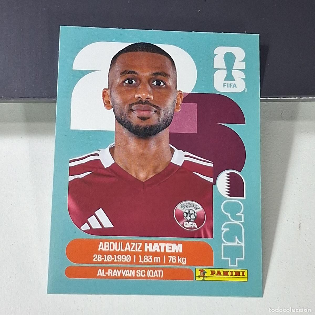Cromos de f&uacute;tbol: B49 QAT15 ABDULAZIZ HATEM 15 QATAR CATAR QAT MUNDIAL FIFA WORLD CUP 2026 STICKER PANINI