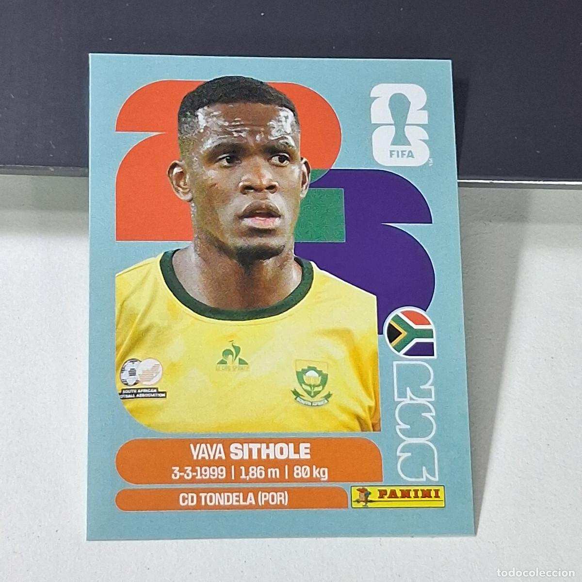 Cromos de f&uacute;tbol: B49 RSA 15 RSA15 YAYA SITHOLE SUD&Aacute;FRICA RSA SOUTH AFRIKA MUNDIAL FIFA WORLD CUP 2026 STICKER PANINI