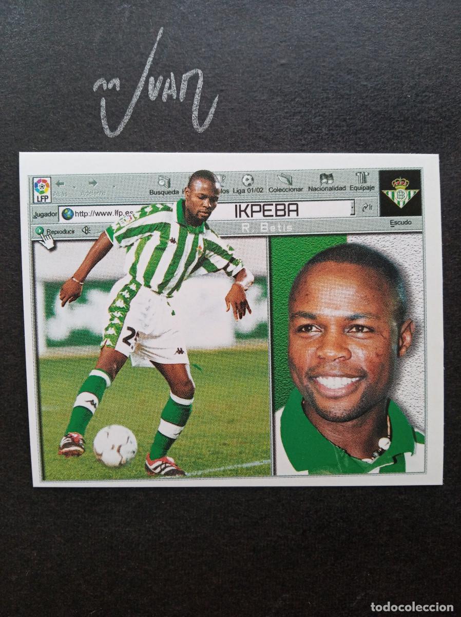 Cartes &agrave; collectionner de Football: FICHAJE N&ordm; 25 IKPEBA REAL BETIS NIGERIA ⚽ COLECCIONES ESTE &reg; 2001 2002 LIGA 01 02 SIN PEGAR NUNCA