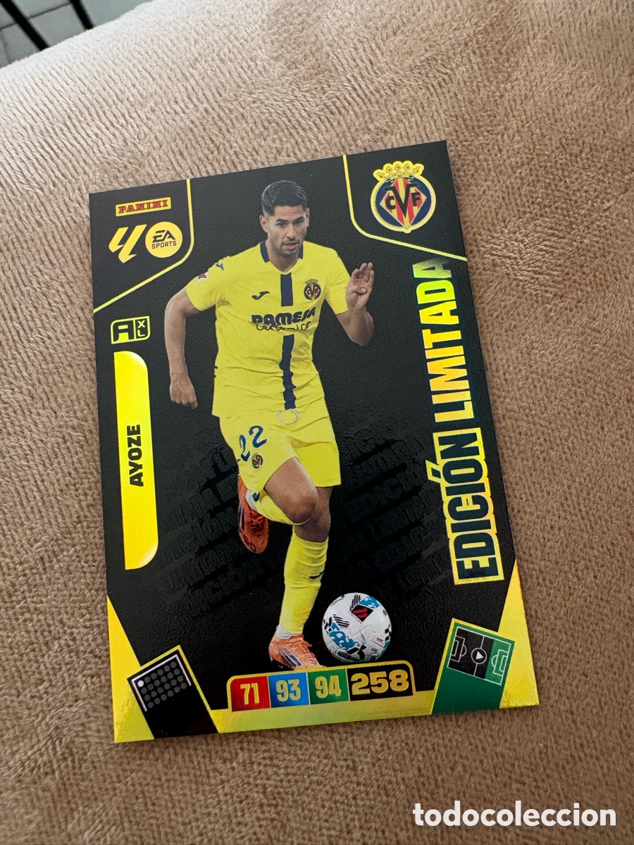 Cromos de f&uacute;tbol: Edici&oacute;n Limitada AYOZE Adrenalyn 2025-26