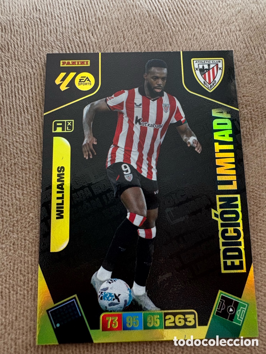 Cromos de f&uacute;tbol: FICHA WILLIAMS - ADRENALYN 25 26 - PANINI 2025 - 26 - CROMO - EDICION LIMITADA