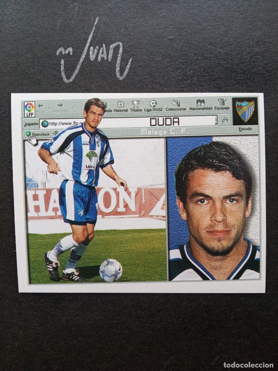Cromos de Futebol: DUDA MALAGA CF PORTUGAL ⚽ COLECCIONES ESTE &reg; 2001 2002 LIGA 01 02 SIN PEGAR NUNCA PEGADO NUEVO