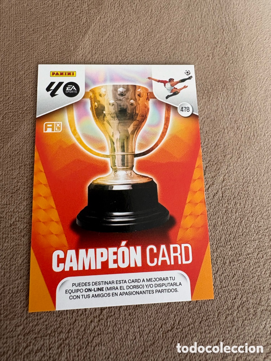 Cromos de Futebol: CAMPE&Oacute;N CARD 478 Adrenalyn 2025-26