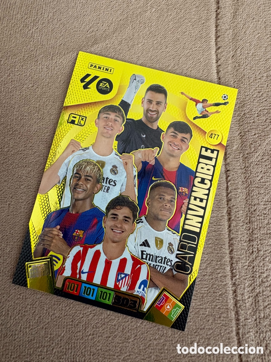 Cromos de Futebol: 477 CARD INVENCIBLE CARTA YAMAL MBAPPE ADRENALYN LIGA 25 26 2025 2026