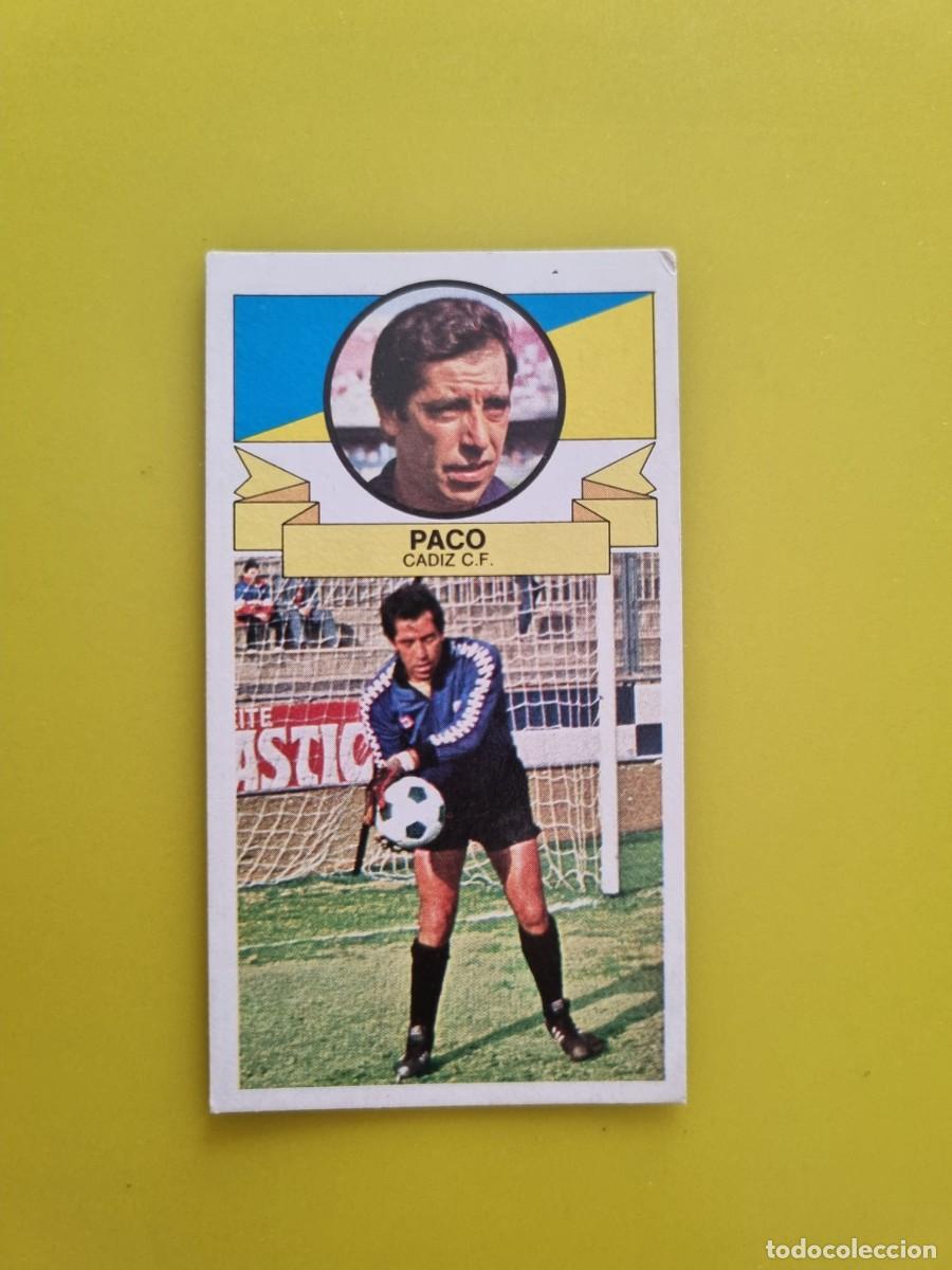 Cromos de Futebol: CROMO LIGA ESTE 85 86 1985 1986 NUNCA PEGADO SIN PEGAR PACO C&Aacute;DIZ CF AR826