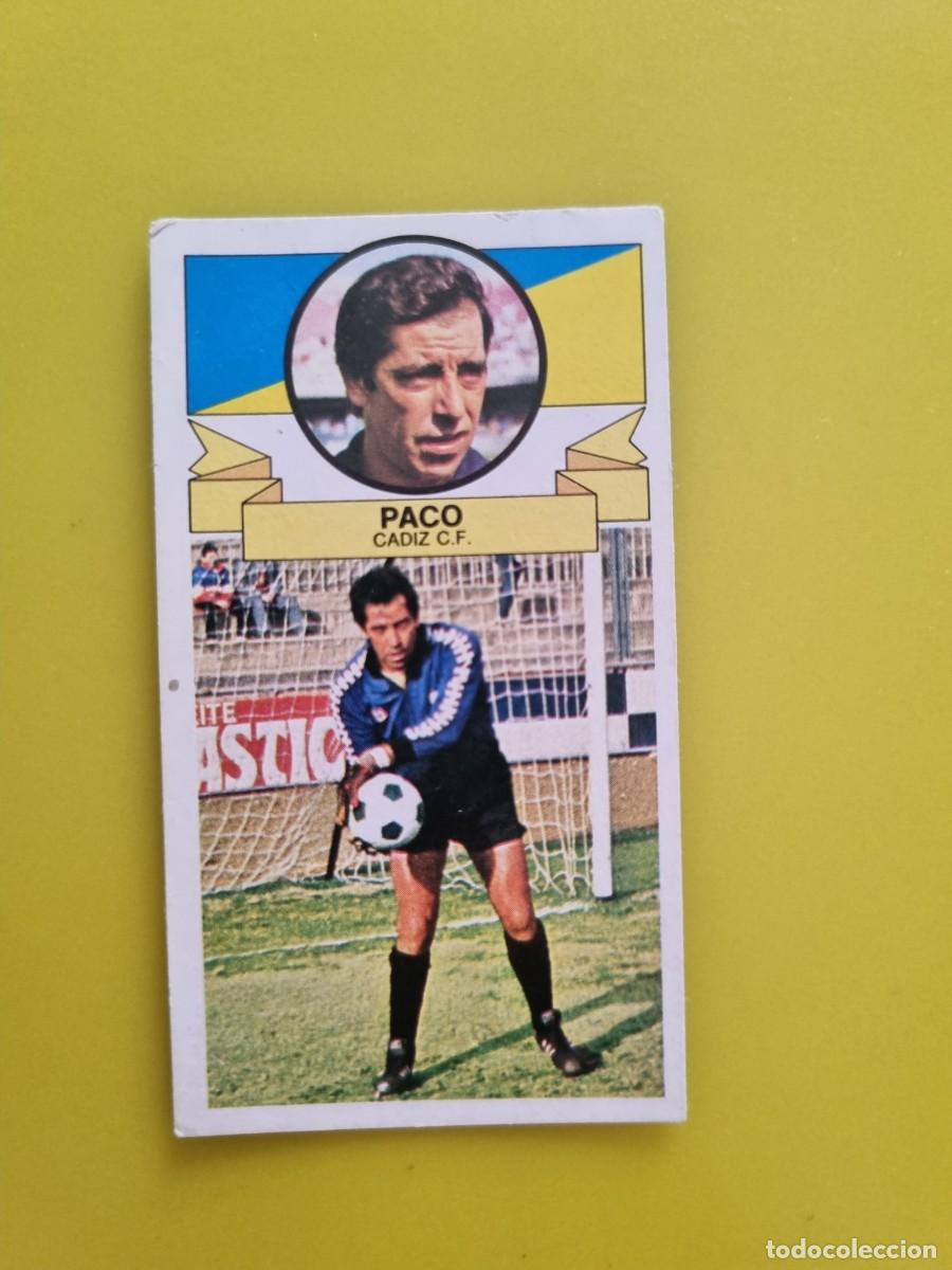 Cromos de Futebol: CROMO LIGA ESTE 85 86 1985 1986 NUNCA PEGADO SIN PEGAR PACO C&Aacute;DIZ CF AR826