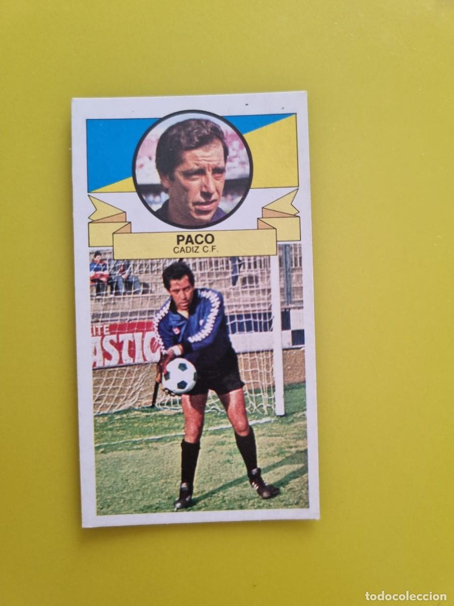 Cromos de Futebol: CROMO LIGA ESTE 85 86 1985 1986 NUNCA PEGADO SIN PEGAR PACO C&Aacute;DIZ CF AR826