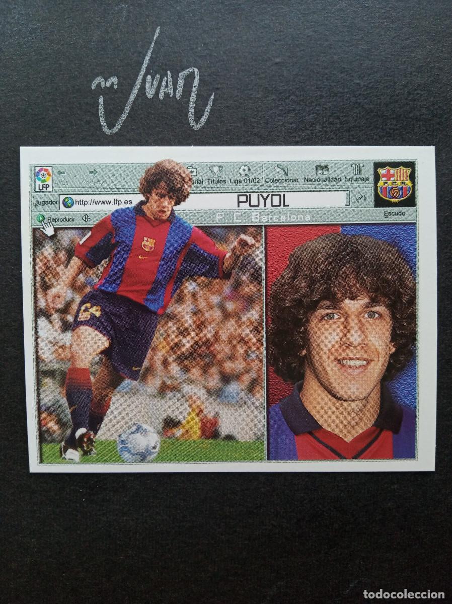 Cromos de Futebol: PUYOL FC BARCELONA ESPA&Ntilde;A ⚽ COLECCIONES ESTE &reg; 2001 2002 LIGA 01 02 SIN PEGAR NUNCA PEGADO NUEVO