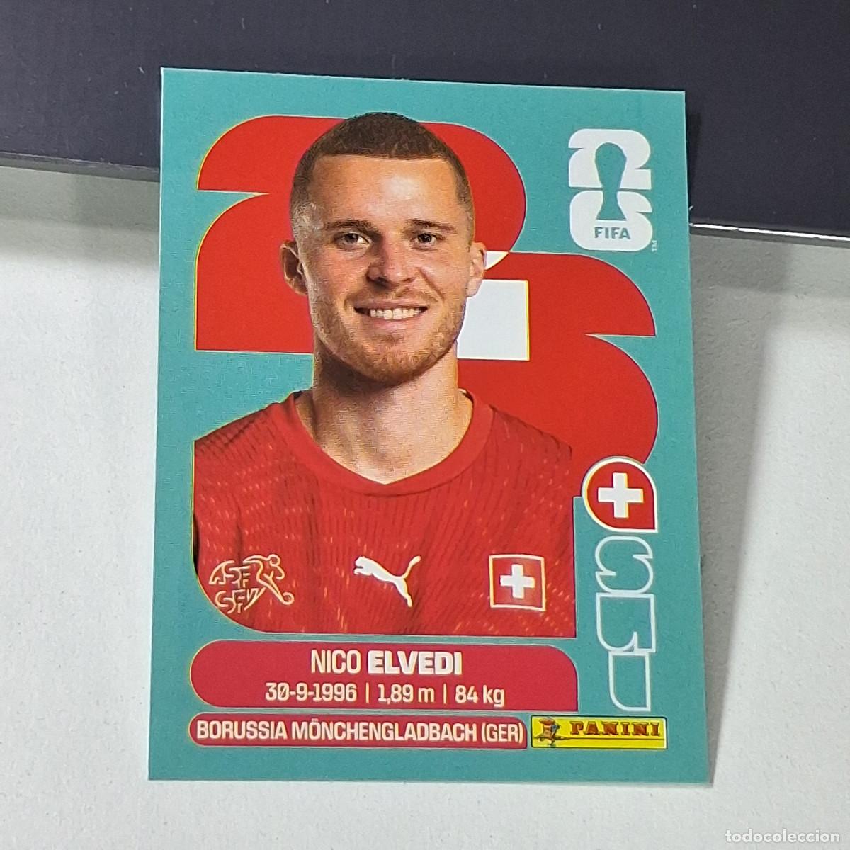 Cromos de f&uacute;tbol: B49 SUI6 NICO ELVEDI 6 SUIZA SUI SWITZERLAND MUNDIAL FIFA WORLD CUP 2026 STICKER PANINI