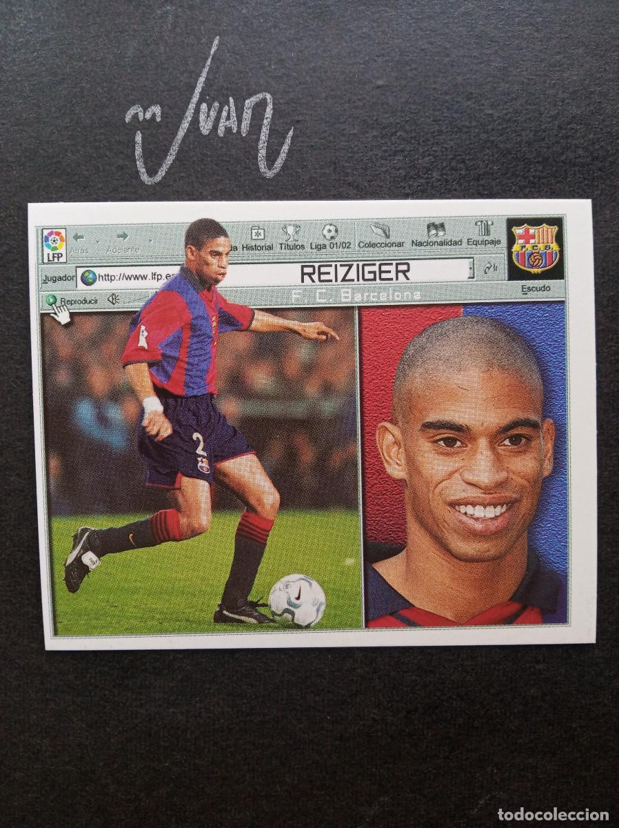 Figurine di Calcio: REIZIGER BARCELONA NETHERLANDS ⚽ COLECCIONES ESTE &reg; 2001 2002 LIGA 01 02 SIN PEGAR NUNCA NUEVO