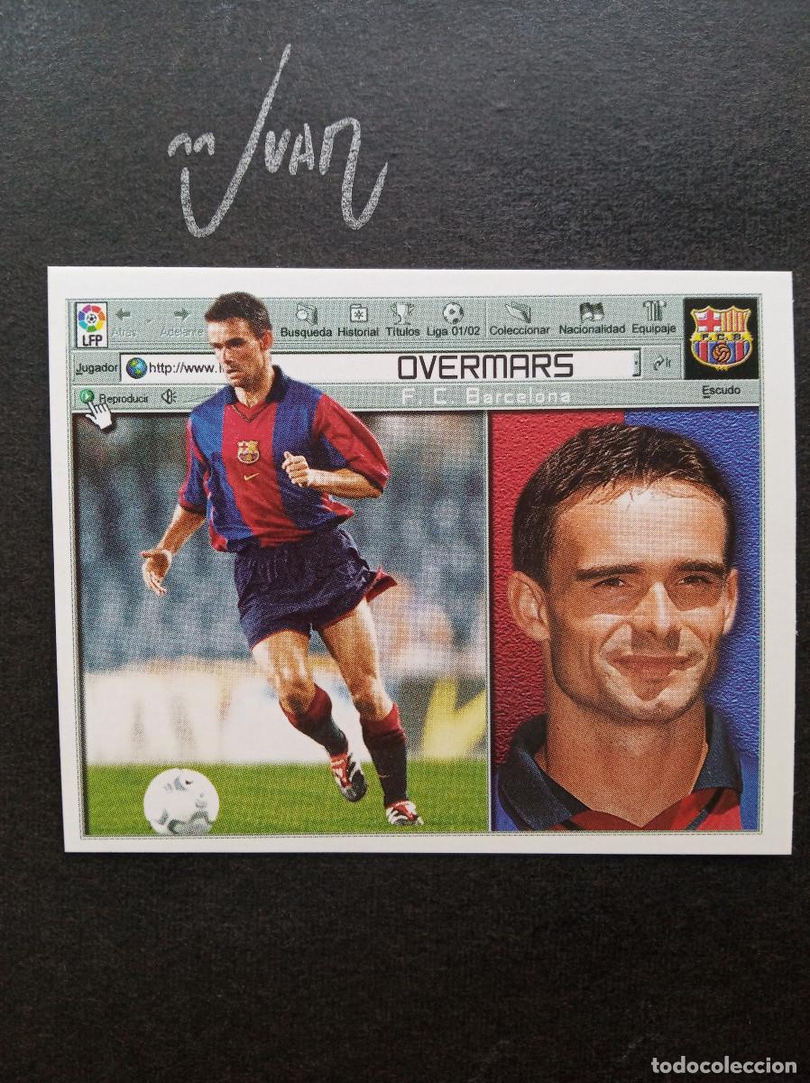 Cromos de Futebol: OVERMARS FC BARCELONA NETHERLANDS ⚽ COLECCIONES ESTE &reg; 2001 2002 LIGA FUTBOL 01 02 SIN PEGAR NUNCA