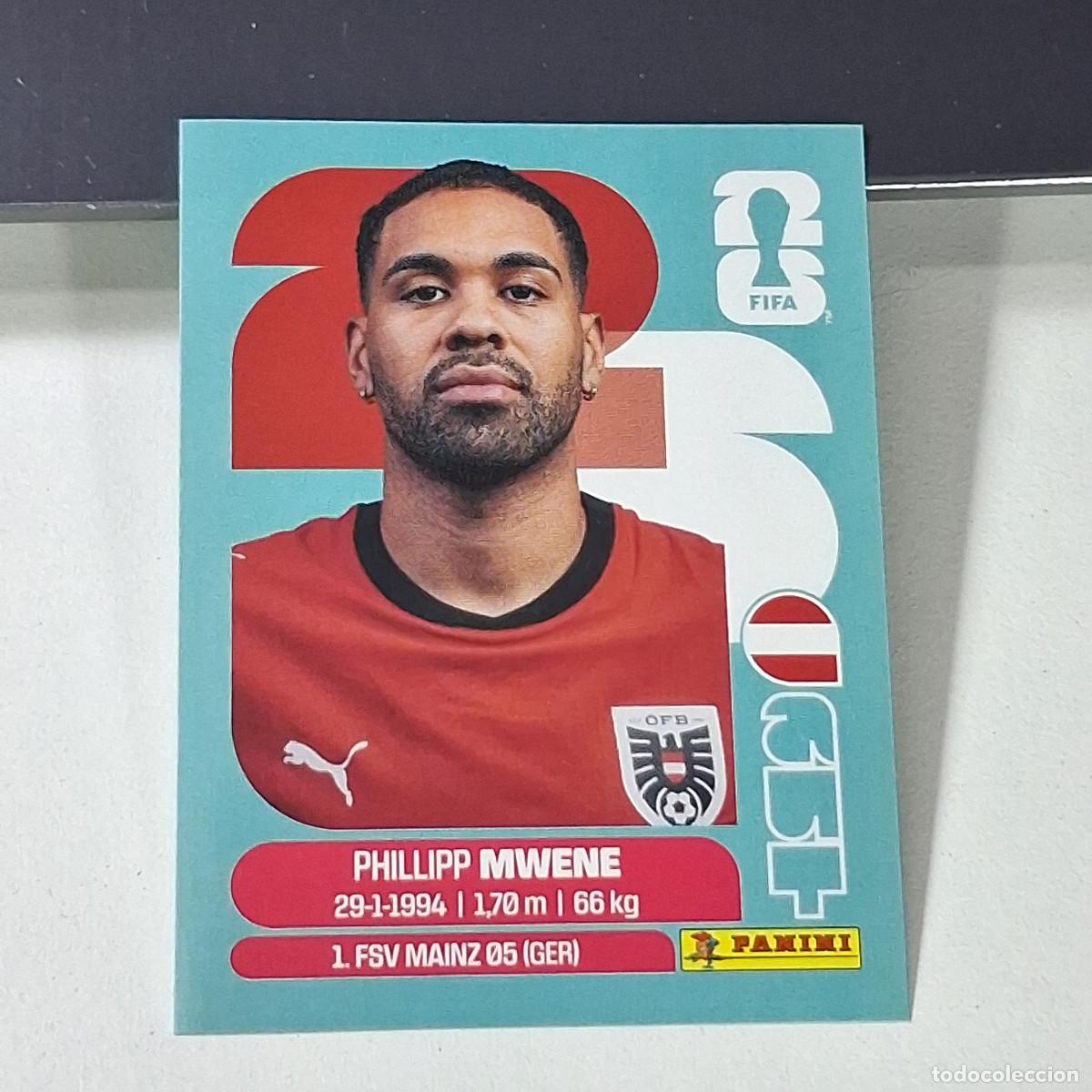 Cromos de Futebol: B49 AUT8 PHILLIPP MWENE 8 AUSTRIA AUT MUNDIAL FIFA WORLD CUP 2026 STICKER PANINI