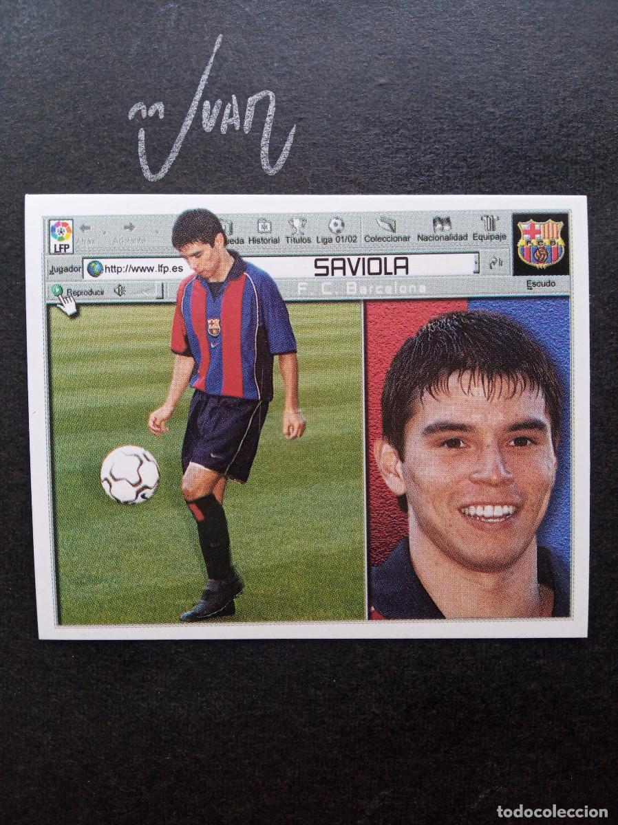 Cromos de Futebol: SAVIOLA FC BARCELONA ARGENTINA ⚽ COLECCIONES ESTE &reg; 2001 2002 LIGA FUTBOL 01 02 SIN PEGAR NUNCA