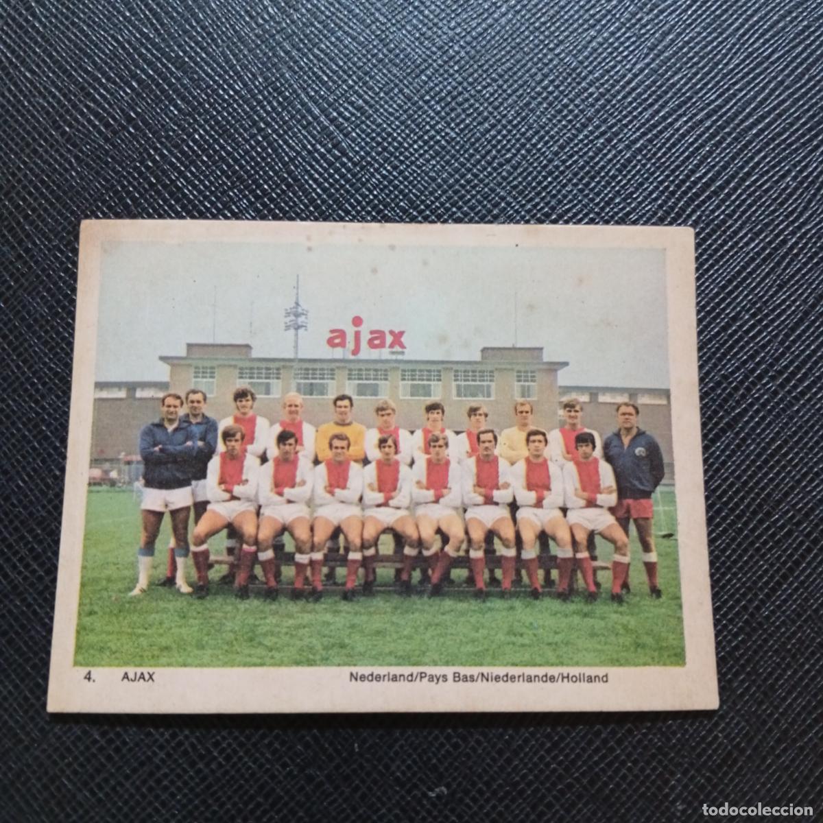 Cromos de Futebol: 4 AJAX JOHAN CRUYFF PLANTILLA HOLANDA MONTY GUM 1969 1970 CROMO FUTBOL 69 70 - SIN PEGAR - A44 PG100