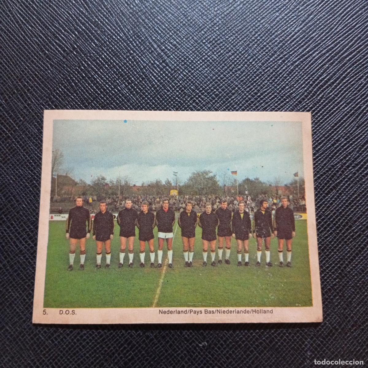 Football Stickers: 5 D.O.S. HOLANDA ALINEACION MONTY GUM 1969 1970 CROMO FUTBOL 69 70 - SIN PEGAR - A44 PG109