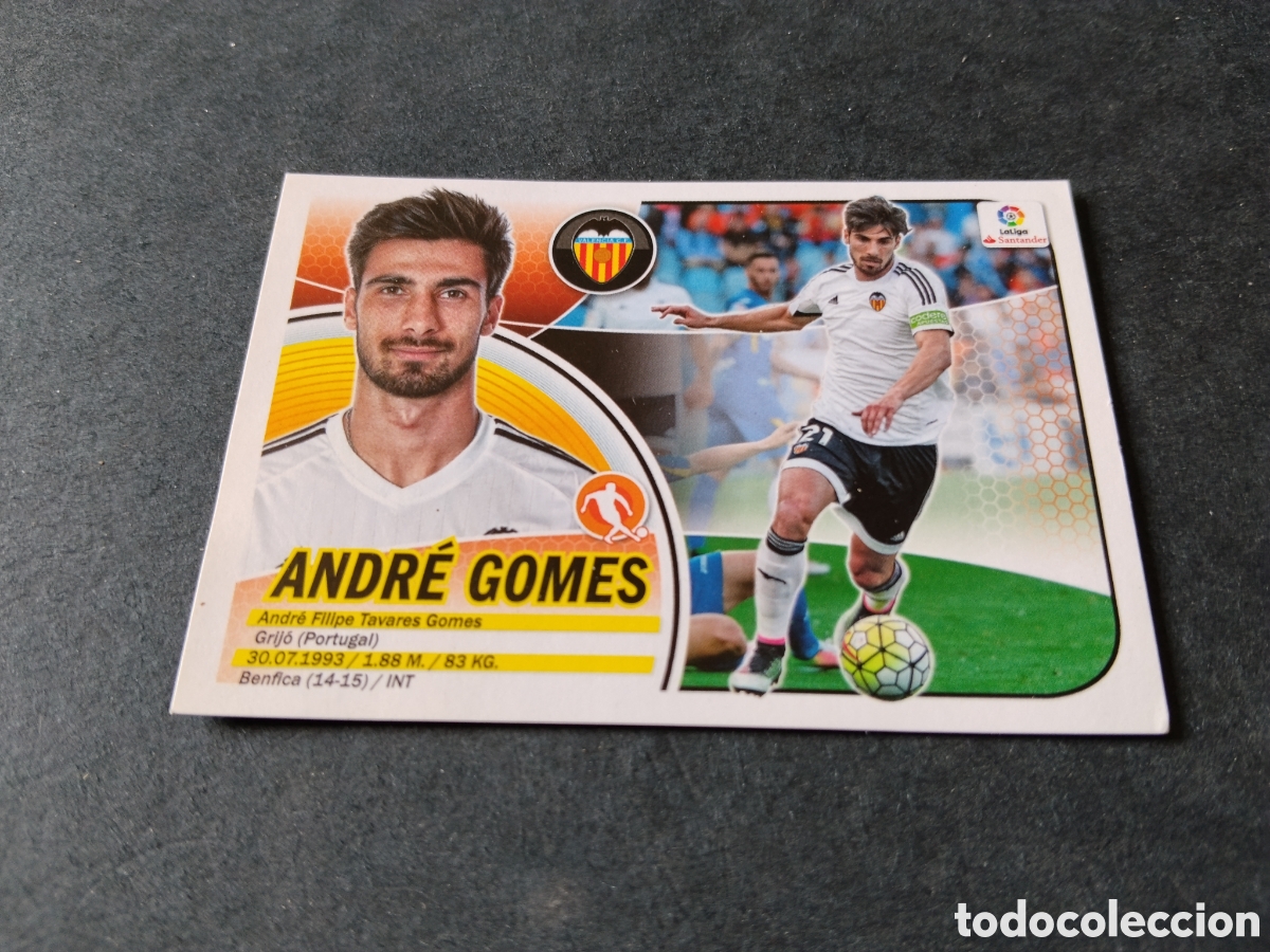 Cromos de f&uacute;tbol: Cromo Futbol Andr&eacute; Gomes , Valencia C.F