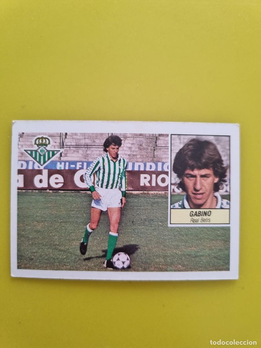 Cromos de f&uacute;tbol: CROMO LIGA ESTE 84 85 1984 1985 NUNCA PEGADO SIN PEGAR GABINO REAL BETIS AR826