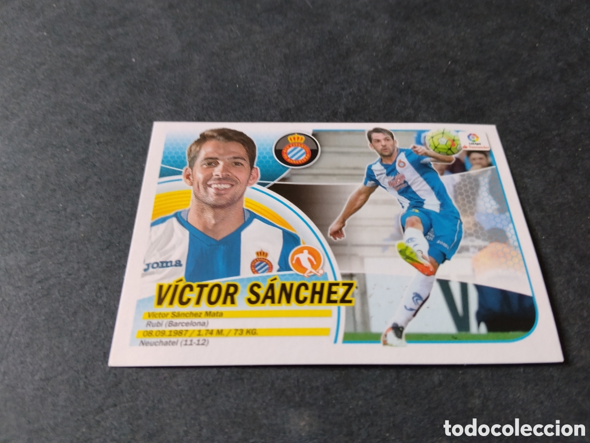 Cromos de f&uacute;tbol: Cromo Futbol 2016-17 , V&iacute;ctor S&aacute;nchez , R.C.D Espanyol