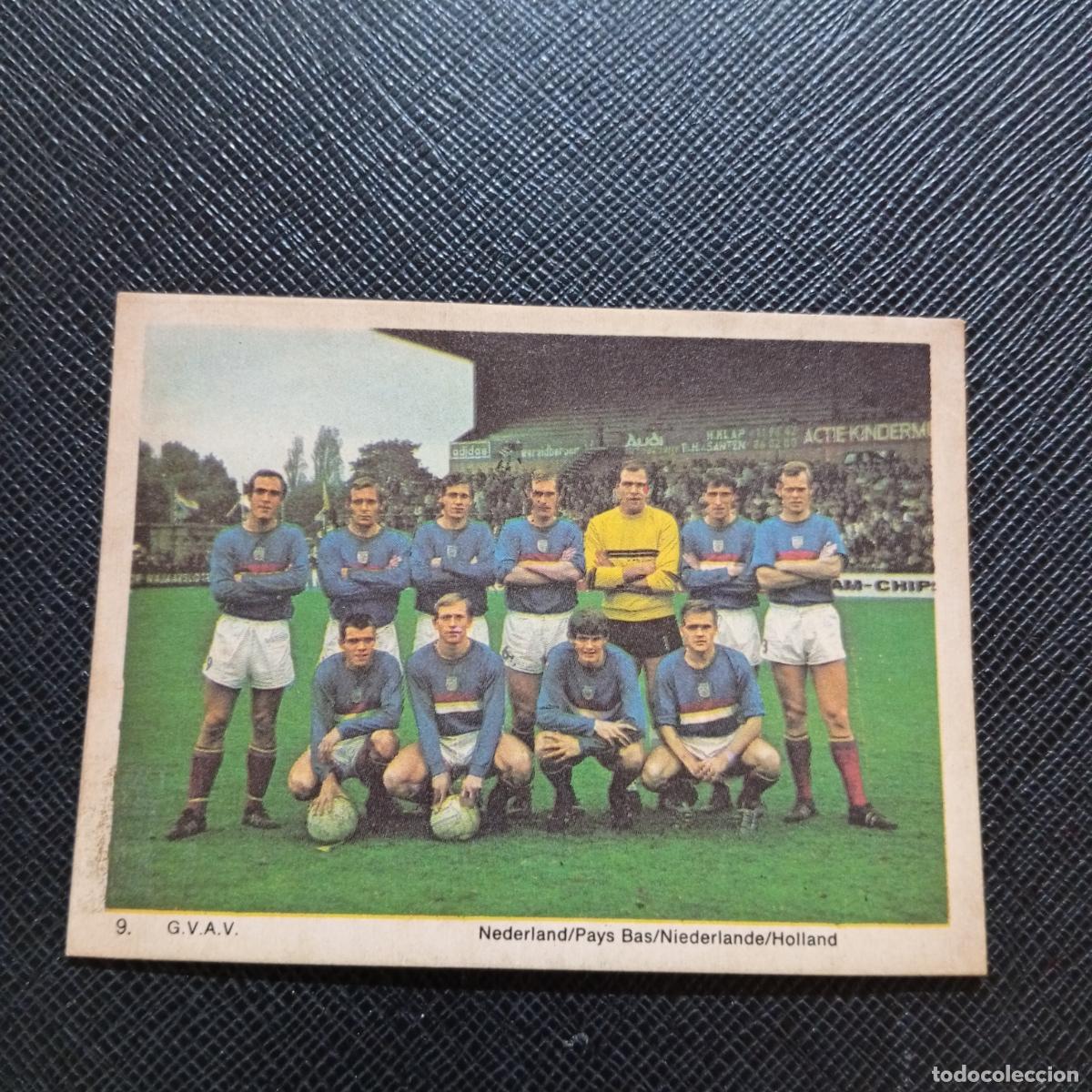 Cromos de f&uacute;tbol: 9 G.V.A.V ALINEACION HOLANDA MONTY GUM 1969 1970 CROMO FUTBOL 69 70 - SIN PEGAR - A44 PG118 B