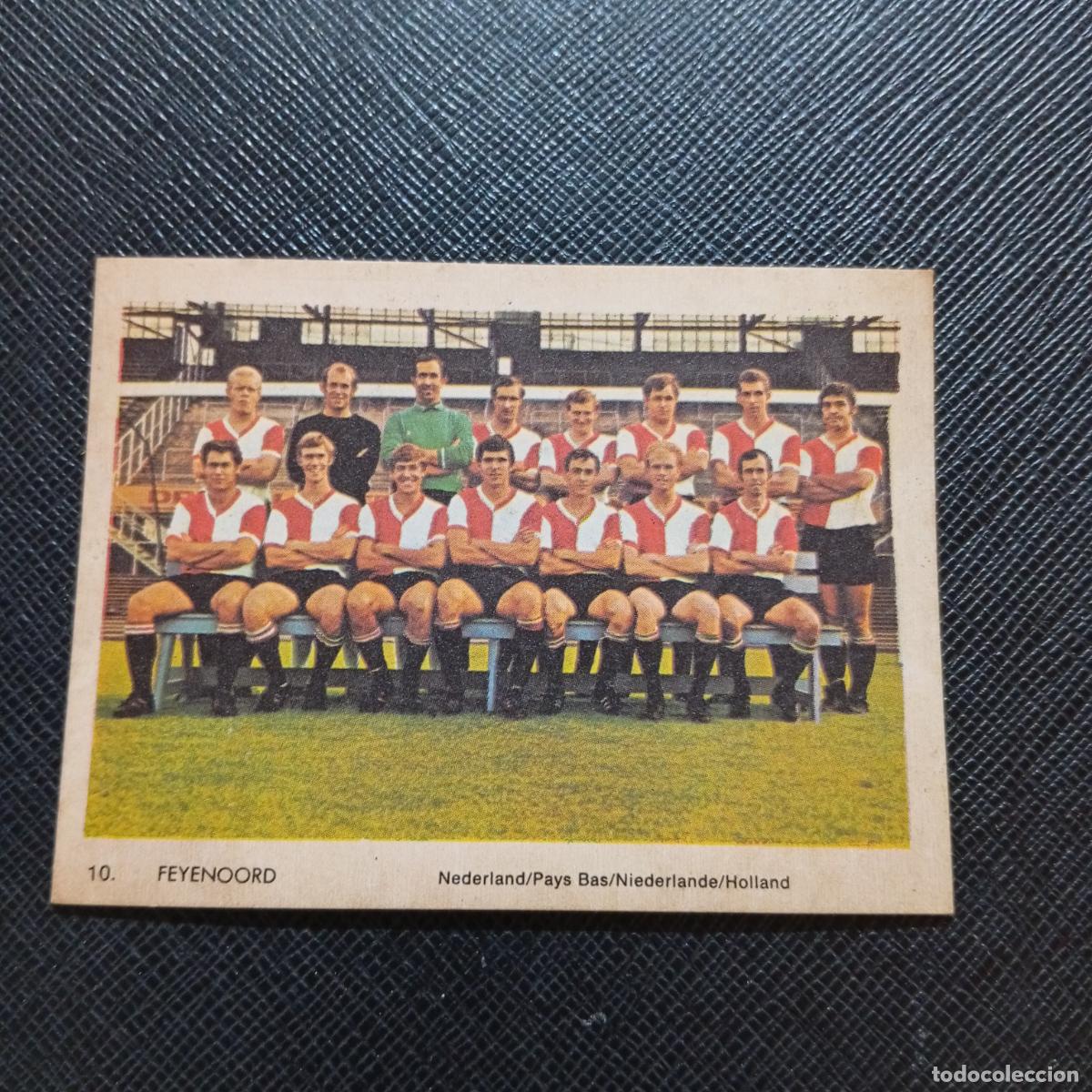 Cromos de f&uacute;tbol: 10 FEYENOORD PLANTILLA HOLANDA MONTY GUM 1969 1970 CROMO FUTBOL 69 70 - SIN PEGAR - A44 PG118 B