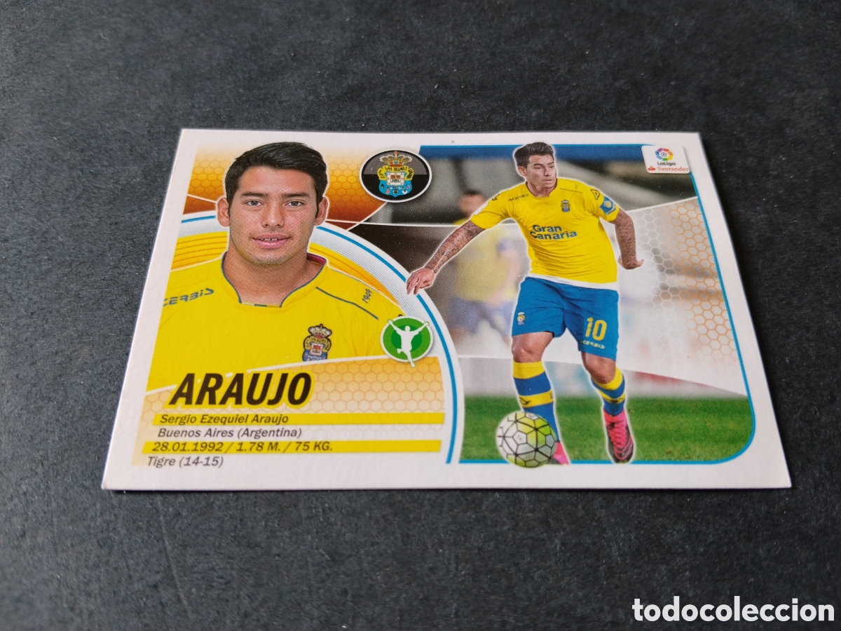 Cromos de f&uacute;tbol: Cromo Futbol 2016-17 , Araujo , U.D. Las Palmas