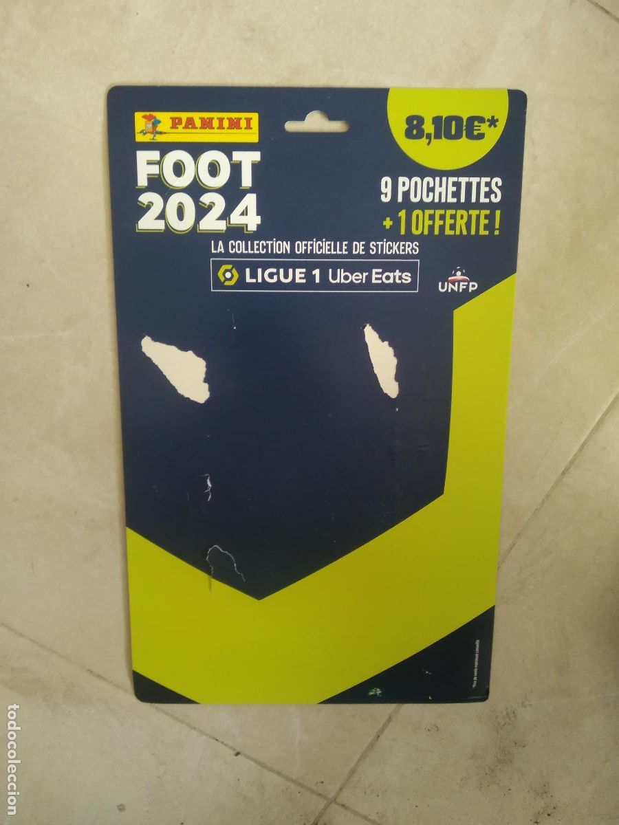 Cromos de f&uacute;tbol: CARTON PUBLICIDAD CROMO FUTBOL CROMO FOOT 2024 LIGA FRANCIA