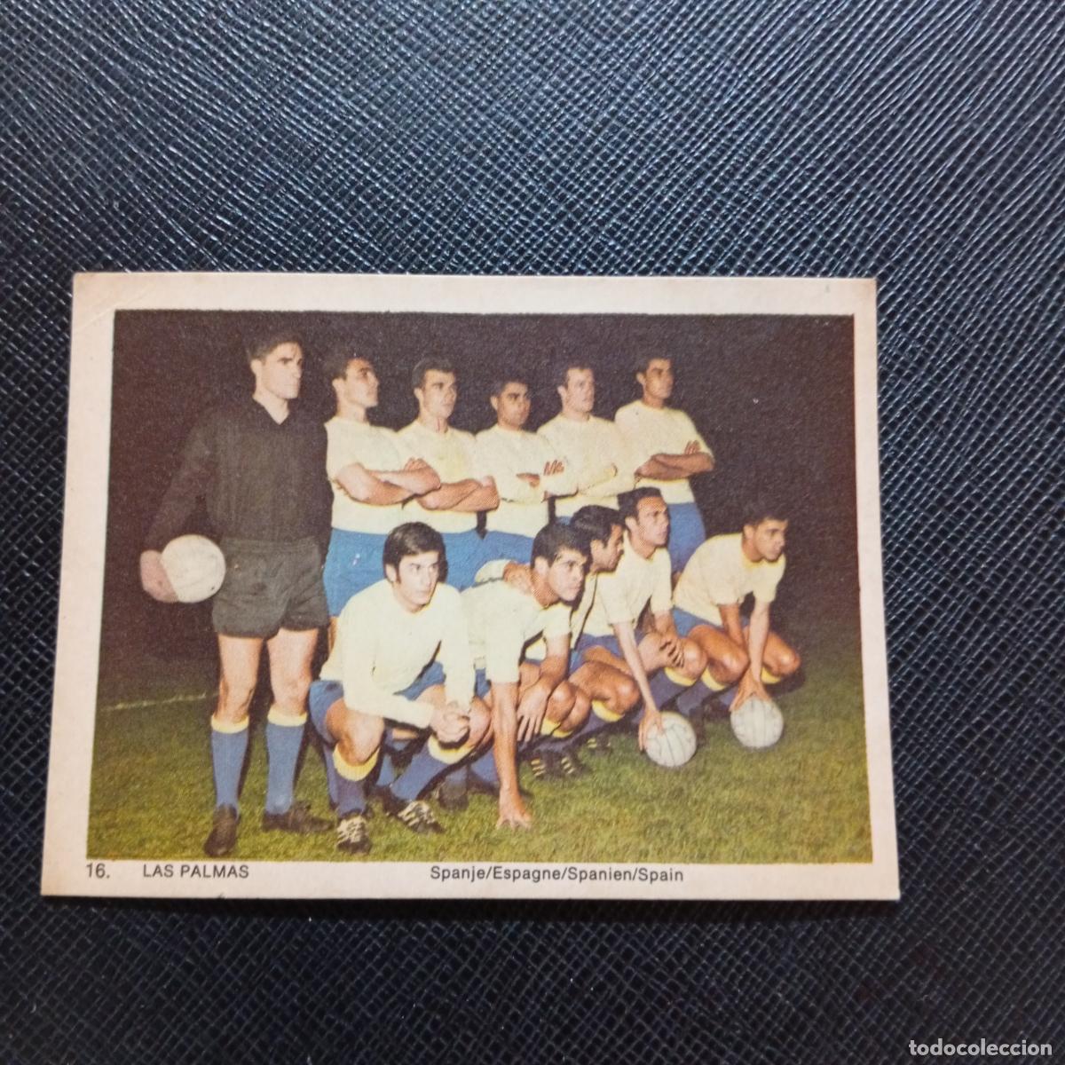 Cromos de f&uacute;tbol: 16 LAS PALMAS ALINEACION ESPA&Ntilde;A MONTY GUM 1969 1970 CROMO FUTBOL 69 70 - SIN PEGAR - A44 PG145 B