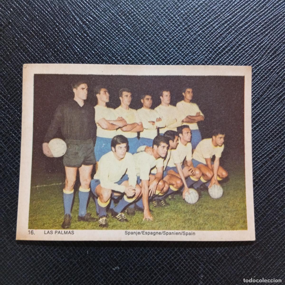 Cromos de f&uacute;tbol: 16 LAS PALMAS ALINEACION ESPA&Ntilde;A MONTY GUM 1969 1970 CROMO FUTBOL 69 70 - SIN PEGAR - A44 PG154