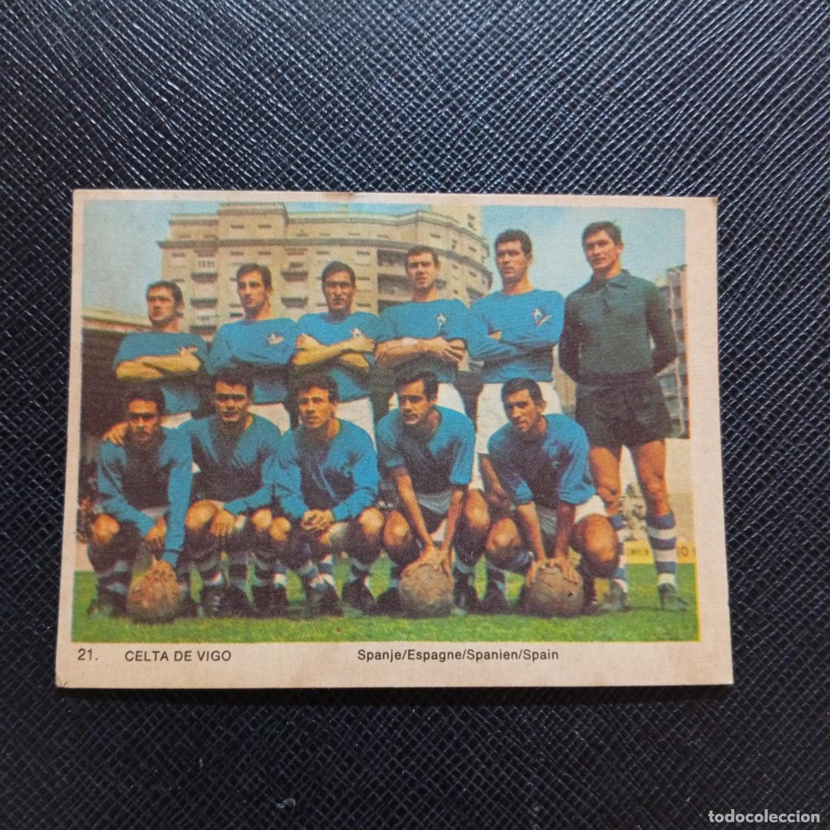 Cromos de f&uacute;tbol: 21 CELTA ALINEACION ESPA&Ntilde;A MONTY GUM 1969 1970 CROMO FUTBOL 69 70 - SIN PEGAR - A44 PG154