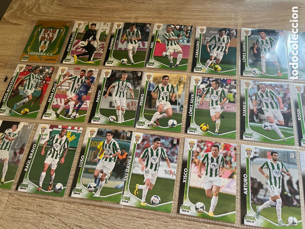 Cromos de f&uacute;tbol: C&Oacute;RDOBA CLUB DE F&Uacute;TBOL LOTE COMPLETO MEGACRACKS MGK 2014 2015 14 15 SET COMPLETO