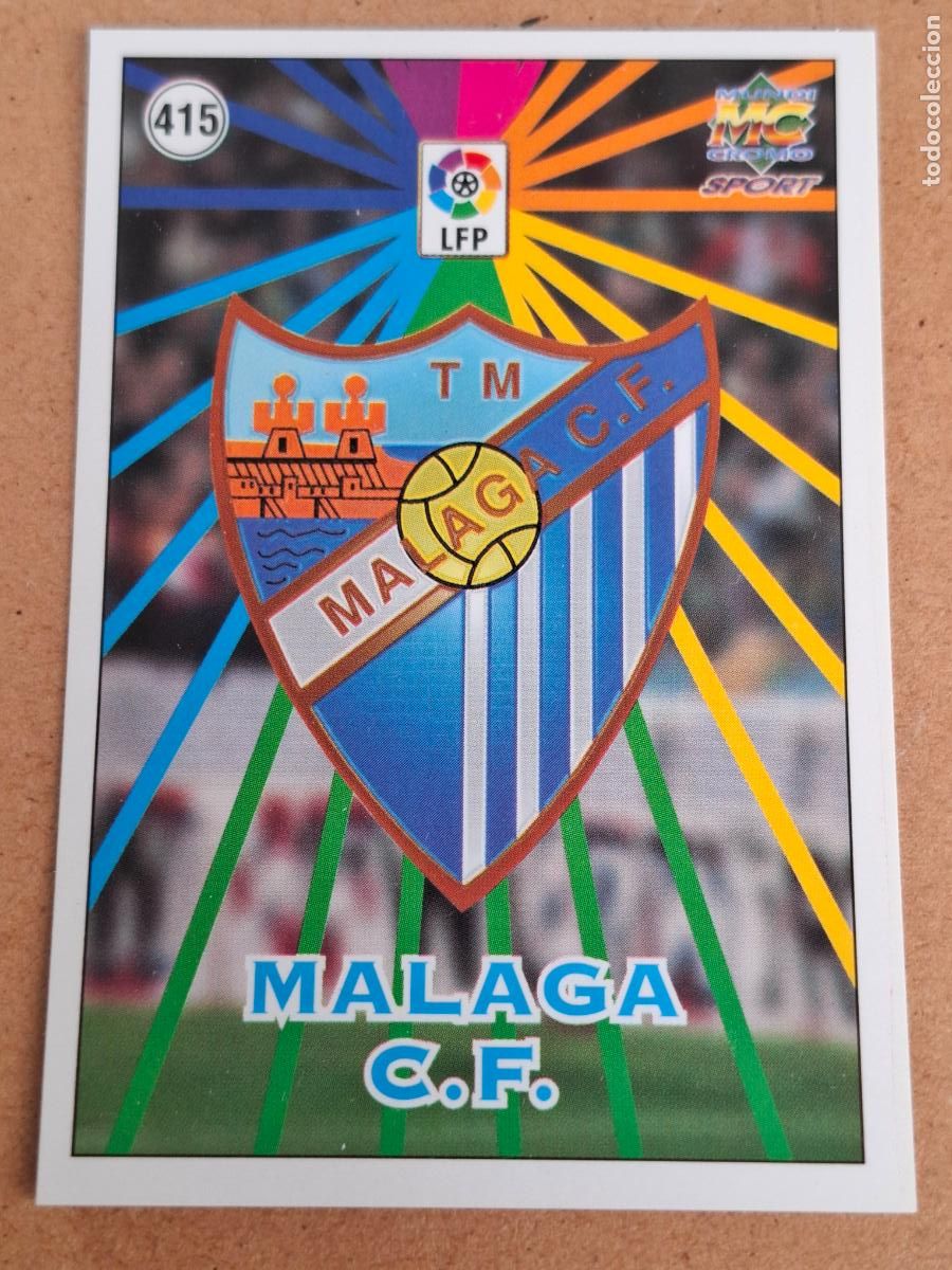 Cromos de f&uacute;tbol: MUNDICROMO 98 99 1998 1999 - 415 ESCUDO / PLANTILLA - M&Aacute;LAGA CF - CP14