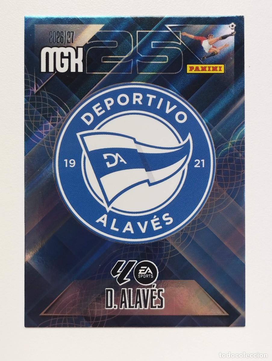 Cromos de f&uacute;tbol: CROMO 2026 2027 MEGACRACKS 27 26 MGK PANINI ESCUDO 19 ALAVES