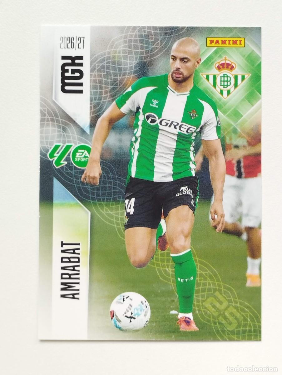 Cromos de f&uacute;tbol: CROMO 2026 2027 MEGACRACKS 27 26 MGK PANINI AMRABAT 100 BETIS