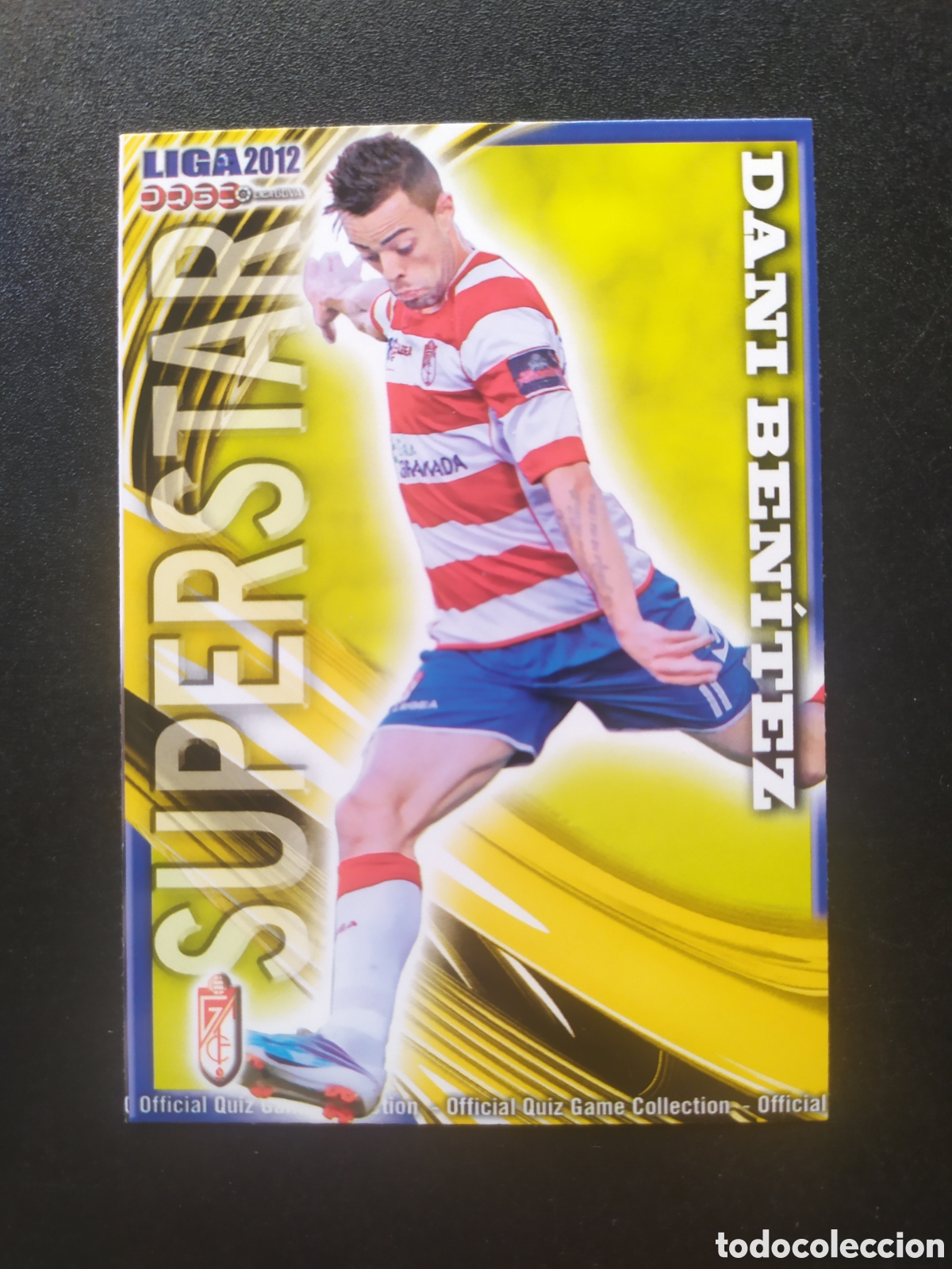 Figurine di Calcio: Mundicromo fichas Liga 2011 2012 11 12 Dani Ben&iacute;tez superstar mate n&deg; 538 Granada