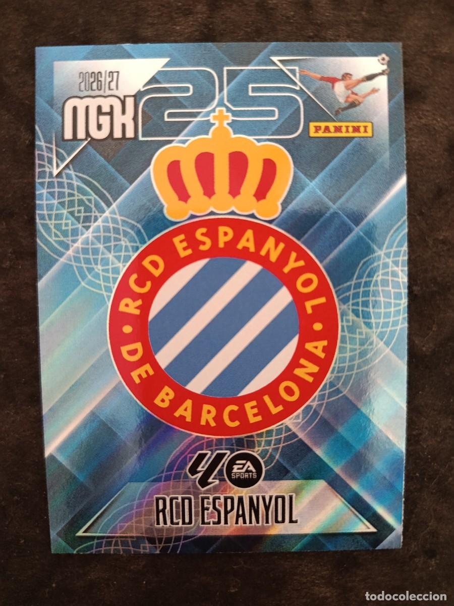 Figurine di Calcio: MGK 2026/27 MEGACRACKS PANINI. #163 ESCUDO. RCD.ESPA&Ntilde;OL