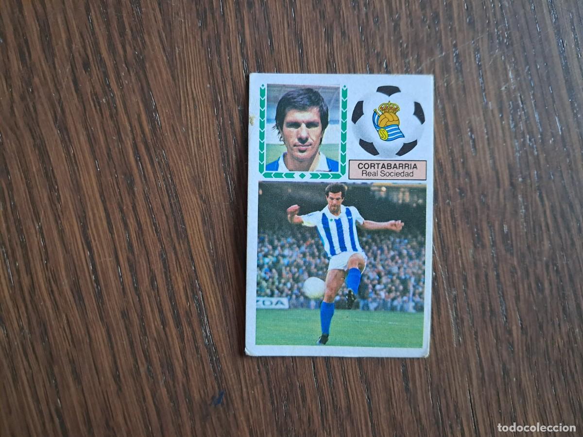 Cromos de f&uacute;tbol: cromo de futbol, ediciones Este 83-84, Cortabarria, Real Sociedad. sin pegar.