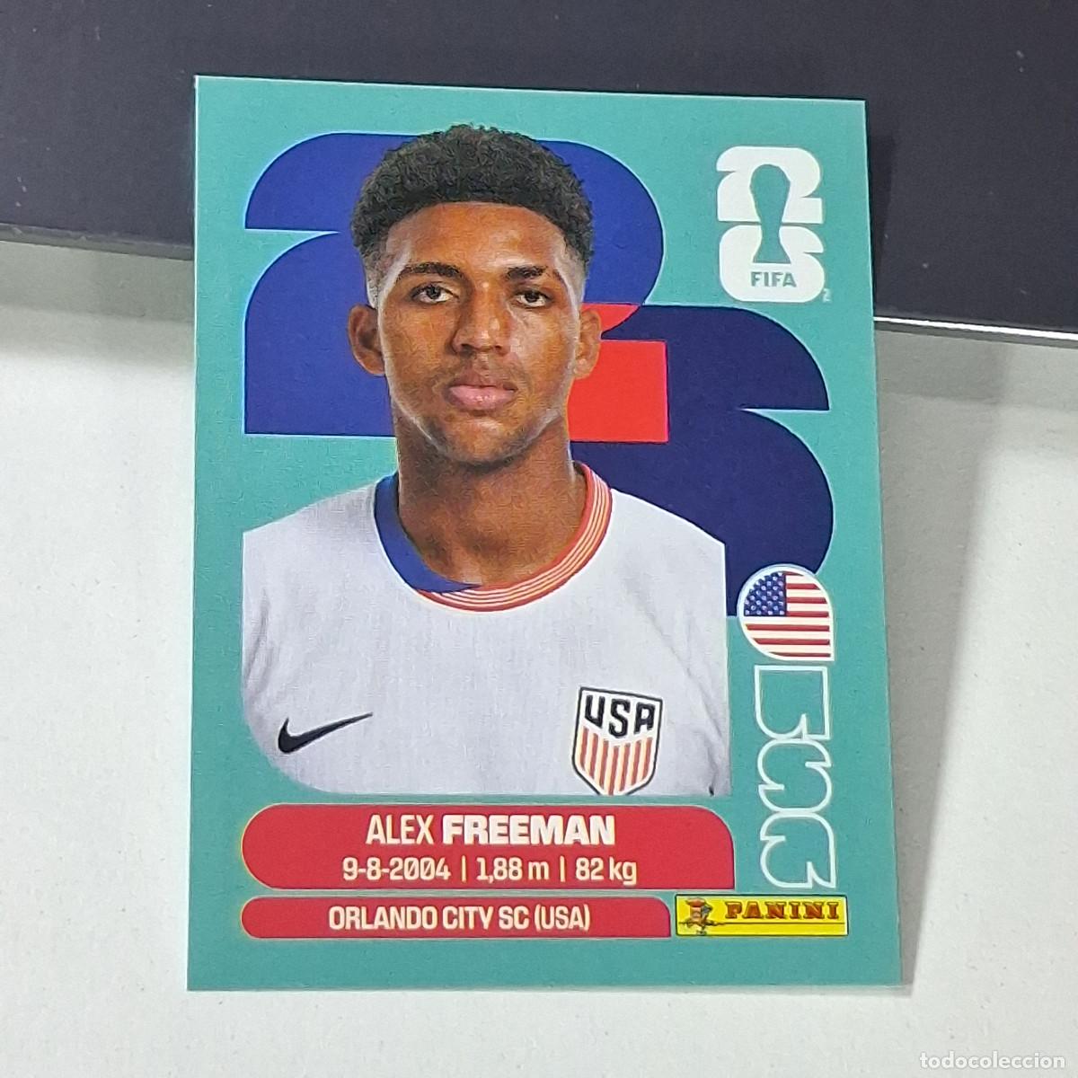 Cromos de f&uacute;tbol: B49 USA6 ALEX FREEMAN 6 ESTADOS UNIDOS USA MUNDIAL FIFA WORLD CUP 2026 STICKER PANINI