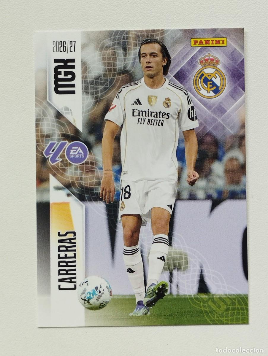 Cromos de f&uacute;tbol: CROMO 2026 2027 MEGACRACKS 27 26 MGK PANINI ALVARO CARRERAS 224 REAL MADRID