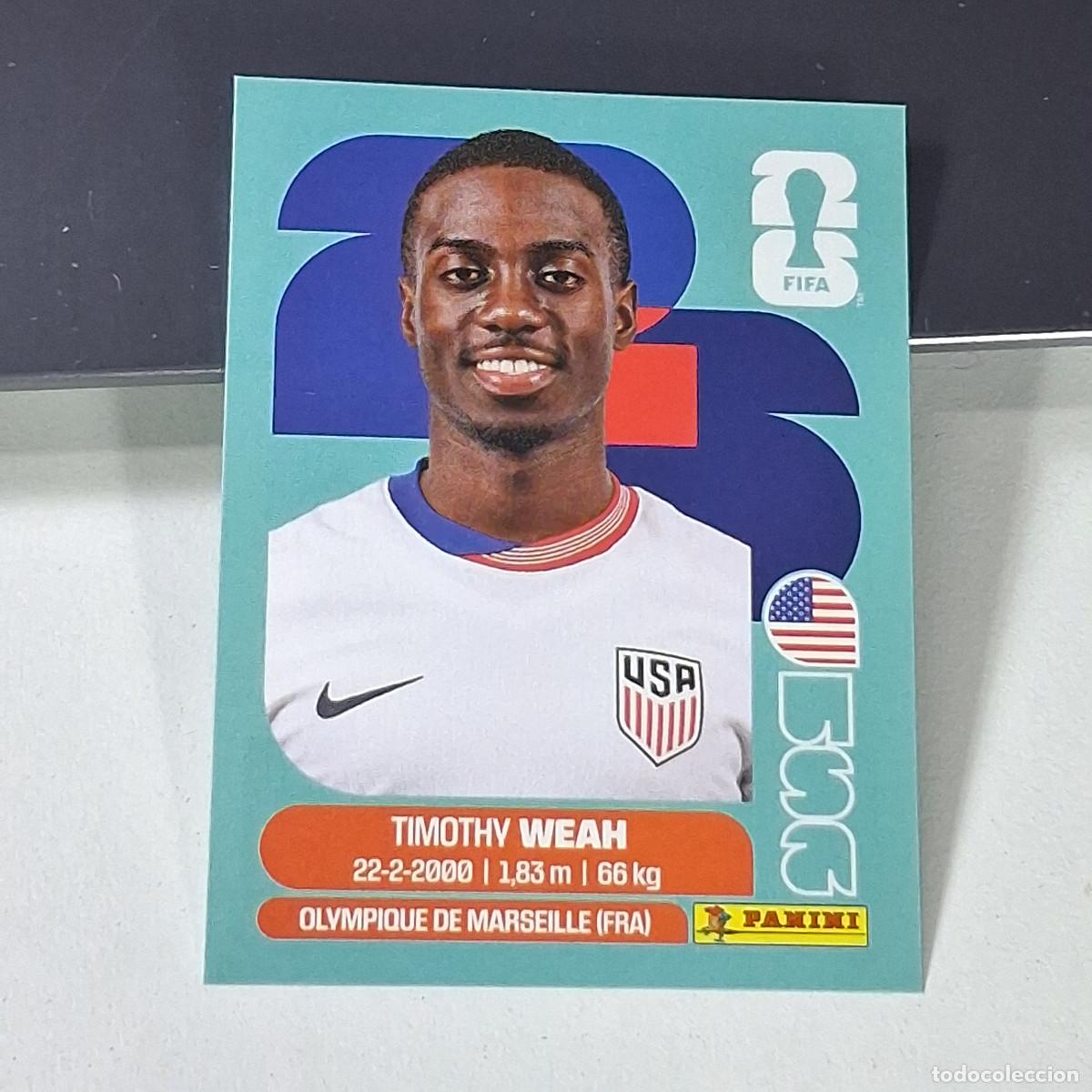 Cromos de f&uacute;tbol: B49 USA12 TIMOTHY WEAH 12 ESTADOS UNIDOS USA MUNDIAL FIFA WORLD CUP 2026 STICKER PANINI