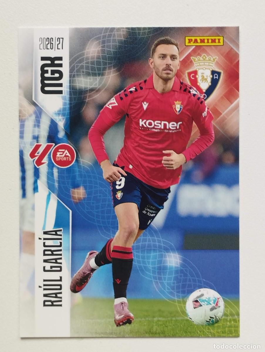 Cromos de f&uacute;tbol: CROMO 2026 2027 MEGACRACKS 27 26 MGK PANINI RAUL GARCIA 269 OSASUNA