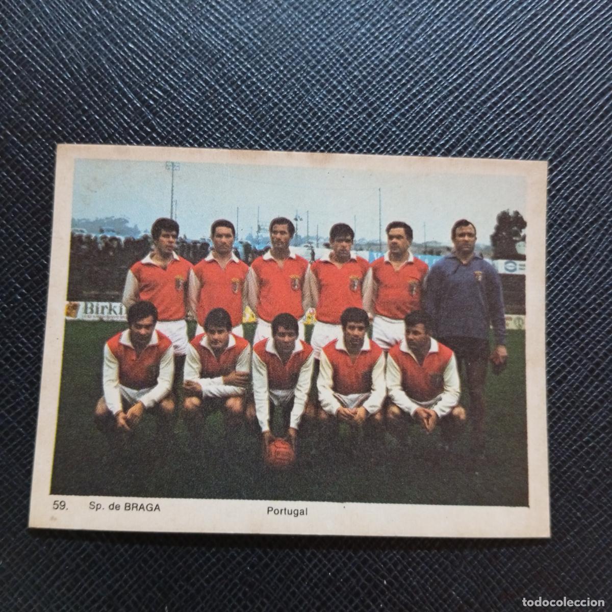 Cromos de f&uacute;tbol: 59 SPORTING BRAGA ALINEACION MONTY GUM 1969 1970 CROMO FUTBOL 69 70 - SIN PEGAR - A120 PG16