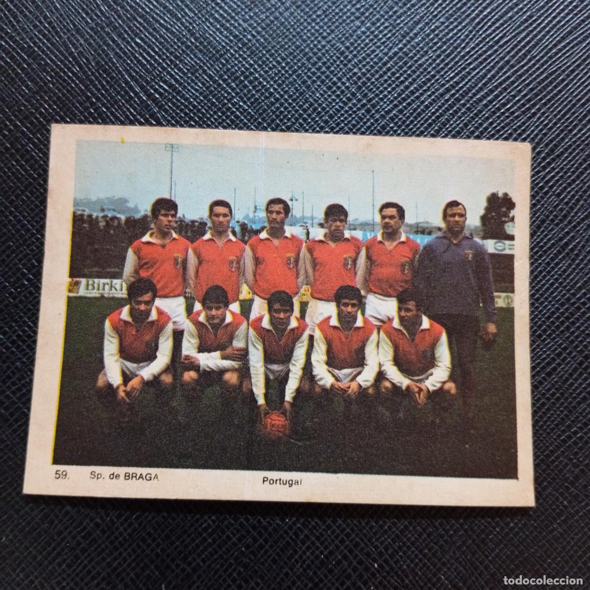 Cromos de f&uacute;tbol: 59 SPORTING BRAGA ALINEACION MONTY GUM 1969 1970 CROMO FUTBOL 69 70 - SIN PEGAR - A120 PG18