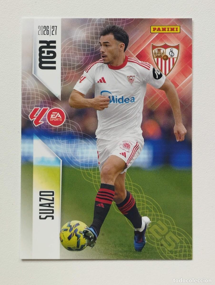 Cromos de f&uacute;tbol: CROMO 2026 2027 MEGACRACKS 27 26 MGK PANINI SUAZO 333 SEVILLA