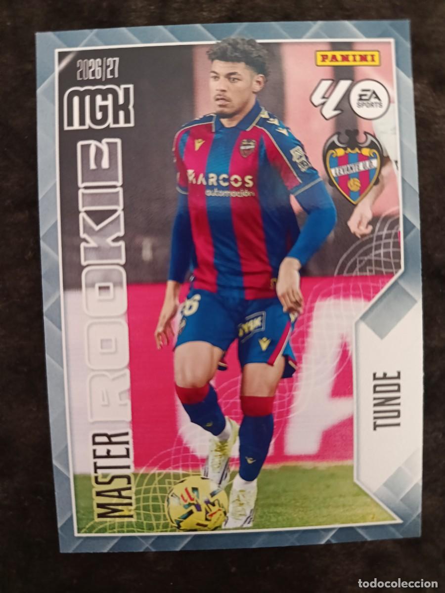 Football Stickers: MGK 2026/27 MEGACRACKS PANINI. #421 TUNDE &rdquo;MASTER ROOKIE&rdquo;. LEVANTE UD.