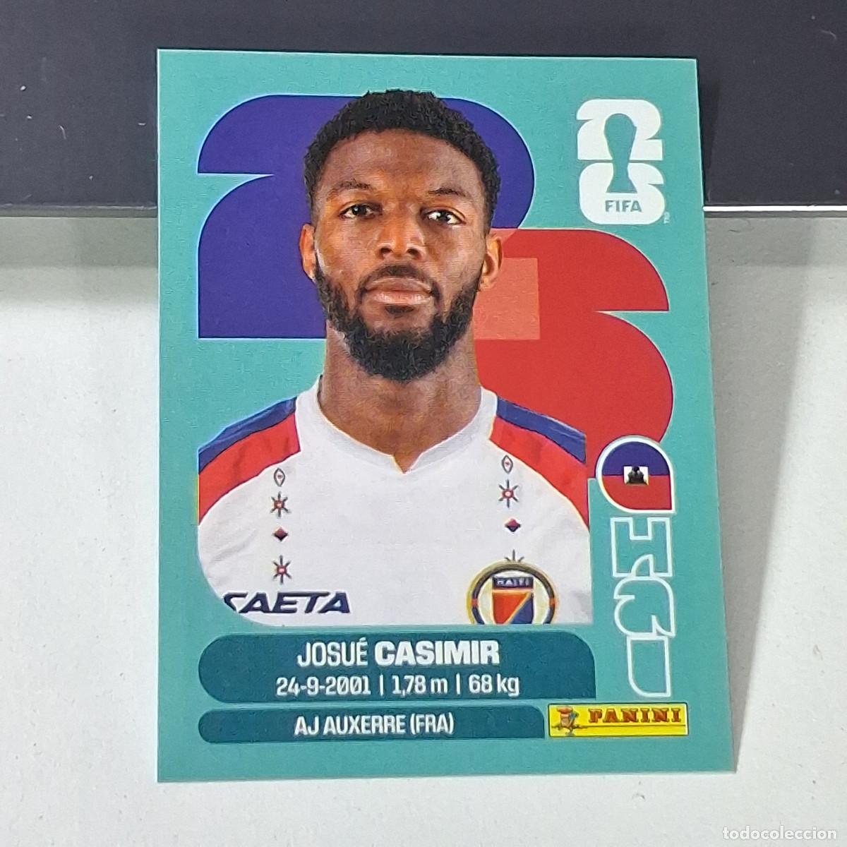 Cromos de f&uacute;tbol: B49 HAI16 JOSUE CASIMIR 16 HAIT&Iacute; HAI MUNDIAL FIFA WORLD CUP 2026 STICKER PANINI
