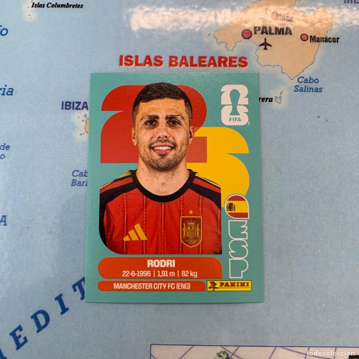 Cromos de f&uacute;tbol: Rodri n&uacute;mero 10 de Espa&ntilde;a cromo panini Mundial Fifa World Cup 2026