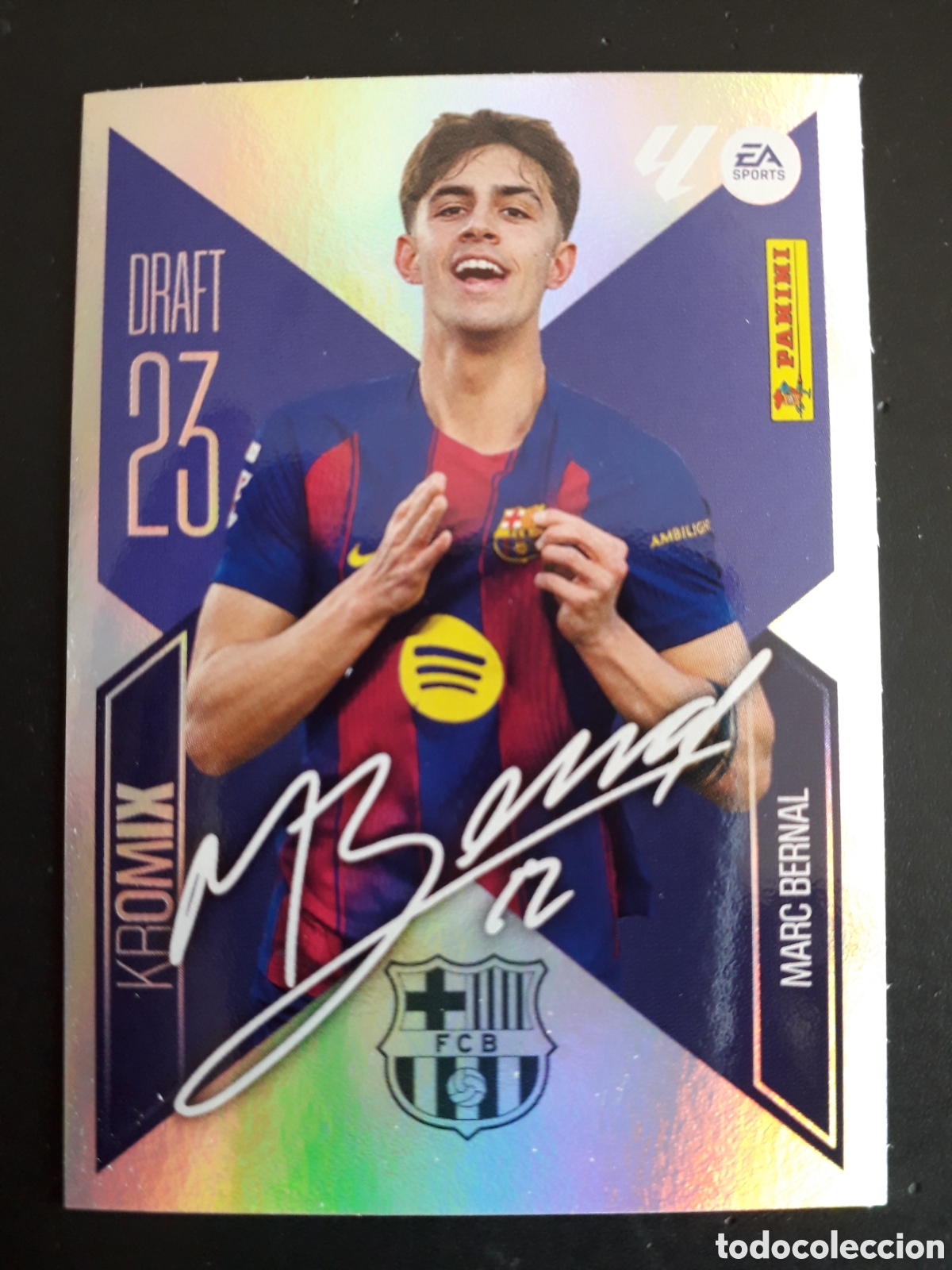 Cromos de f&uacute;tbol: MARC BERNAL FC BARCELONA DRAFT 23 KROMIX N&deg; K15 ED ESTE 2026 2027 26 27 SIN PEGAR PEDIDO M&Iacute;NIMO 3&euro;.
