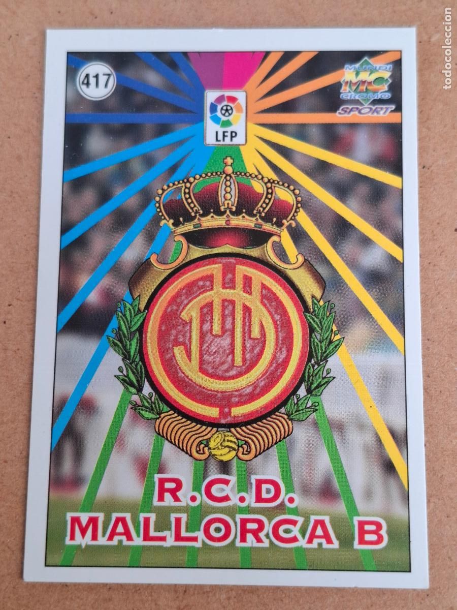 Cromos de f&uacute;tbol: MUNDICROMO 98 99 1998 1999 - 417 ESCUDO / PLANTILLA - RCD. MALLORCA ( ROOKIE PUYOL ) - CP14