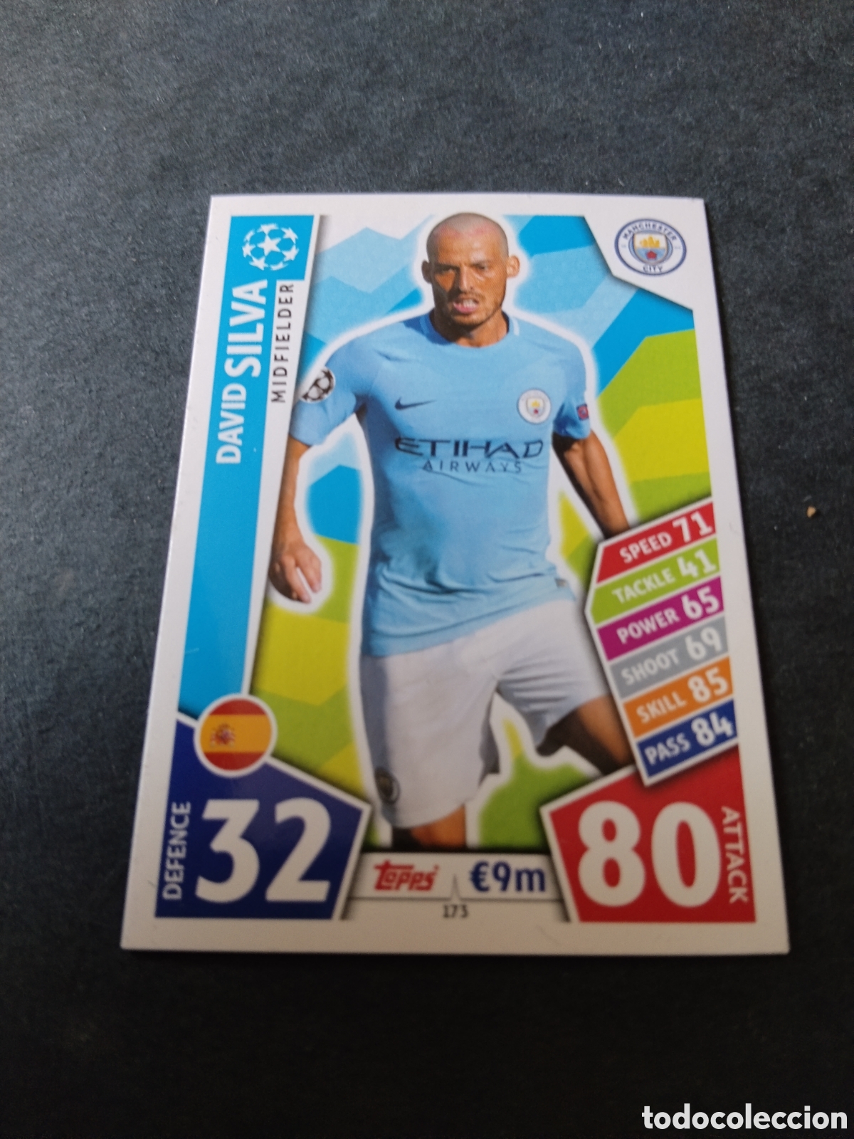 Cromos de f&uacute;tbol: Cromo Futbol Topps Match Attax , Ueffa Champions Legue,David Silva