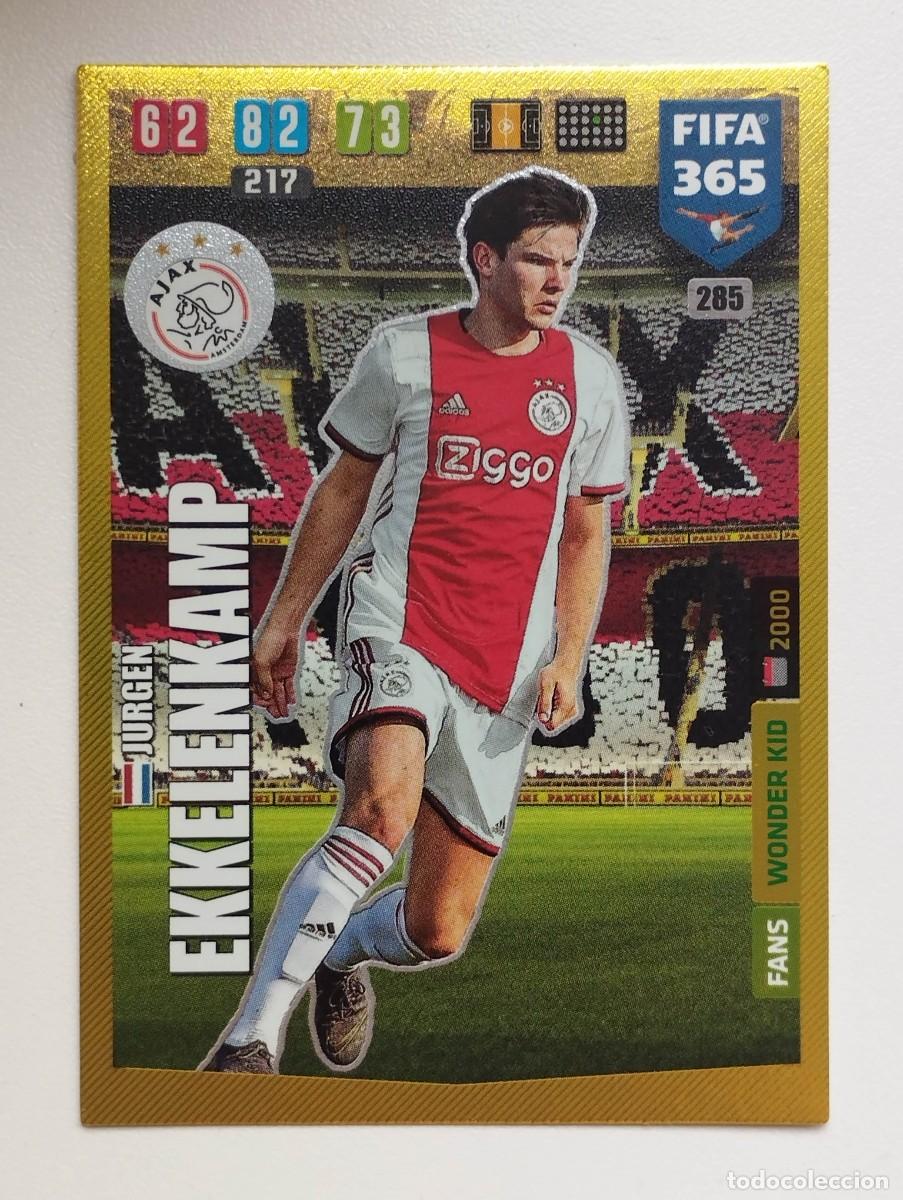 Cromos de Futebol: CROMO CARD PANINI ADRENALYN FIFA 365 2019 2020 19 20 WONDER KID JURGEN EKKELENKAMP 285 AJAX